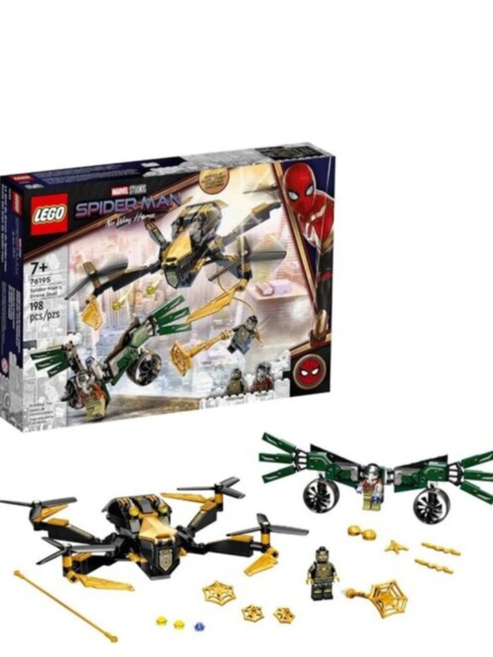 Lego  Marvel Spider-Man's Drone Duel 76195 Building Kit New In Box